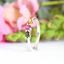 3 Side Set Multi-stone Tourmaline Ring