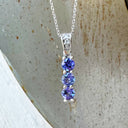 Eternal Promise Tanzanite and Diamond White Gold Pendant