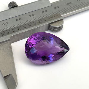 Amethyst - Purple Pear Cut - 39.31ct