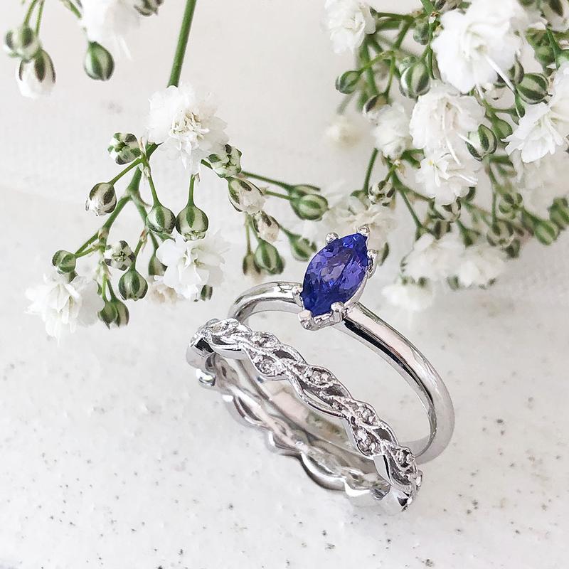 TANZANITE WEDDING SETS