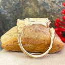 3D yellow gold Table Mountain Ring