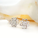 White Diamond White Gold Earrings