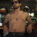 Pear Cut Garnet, Diamond and White Gold Ring