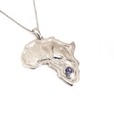 Africa Elephant White Gold Pendant