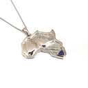 Africa Rhino White Gold Pendant