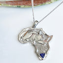 Africa Rhino White Gold Pendant