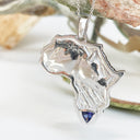 Africa Rhino White Gold Pendant
