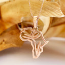Rose Gold Strelitzia Bird of paradise pendant