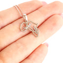 Silver Strelitzia bird of paradise Africa Pendant