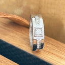 White Diamond Mens Band 