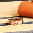 African King Tanzanite with Diamond Highlight Rose Gold Band