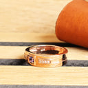 African King Tanzanite with Diamond Highlight Rose Gold Band