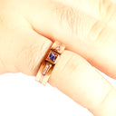 African King Tanzanite with Diamond Highlight Rose Gold Band