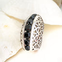Black Diamond Africa Pattern Ring