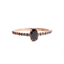 All the Black Diamonds Black Diamond Rose Gold Ring