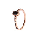 All the Black Diamonds Black Diamond Rose Gold Ring