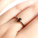 All the Black Diamonds Black Diamond Rose Gold Ring