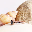 Black Diamond Rose Gold Ring