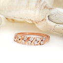 Rose Gold and white diamond ring