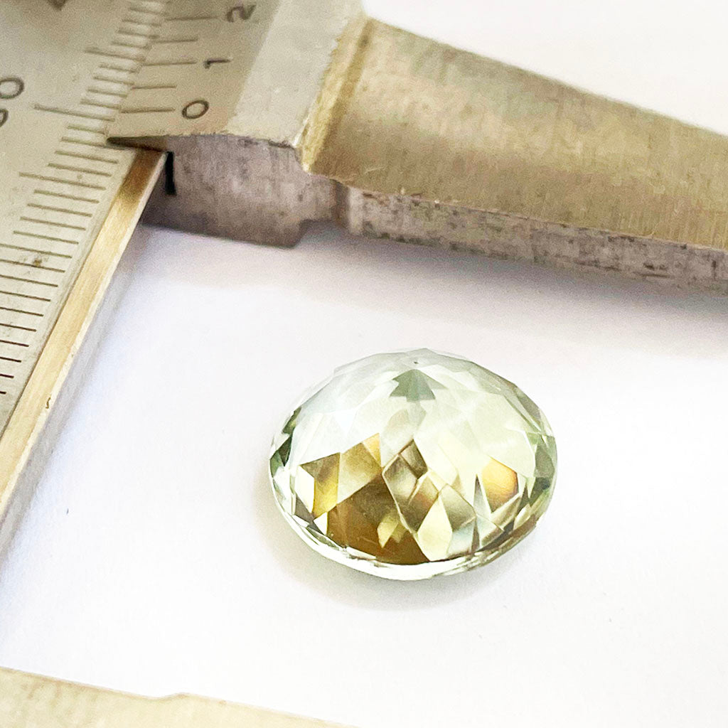 loose green amethyst gemstone