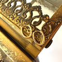 Angular Oval Yellow Gold Hoops