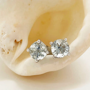 Aquamarine studs