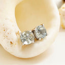 Aquamarine studs