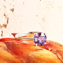 Aurora Round Cut Tanzanite Solitaire White Gold Ring