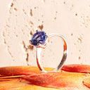 Aurora Round Cut Tanzanite Solitaire White Gold Ring