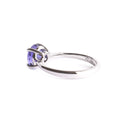 Aurora Round Cut Tanzanite Solitaire White Gold Ring