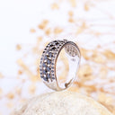 Black Diamond White Gold Ring
