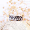 Black Diamond White Gold Ring