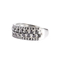 Black Diamond Queen White Gold Ring