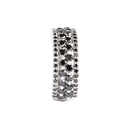 Black Diamond Queen White Gold Ring