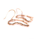 Black Diamond Rose Gold Africa Map Earrings