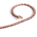 Black Diamond Rose Gold Tennis Bracelet