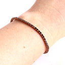 Black Diamond Rose Gold Tennis Bracelet