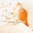 White Diamond yellow gold ring