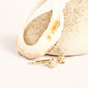 White Diamond Yellow Gold Studs