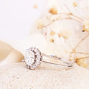 White Diamond White Gold Ring