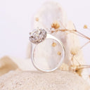 White Diamond White Gold Ring