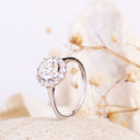 White Diamond White Gold Ring