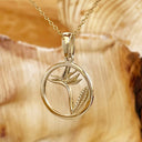 Circular Yellow Bird of Prey Strelitzia Pendant