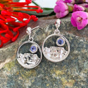 table Mountain tanzanite white gold earrings
