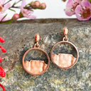 Rose Gold Table Mountain Earrings