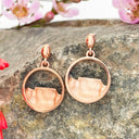 Rose Gold Table Mountain Earrings