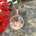 Table Mountain tanzanite rose gold pendant