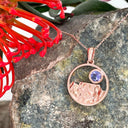 Table Mountain tanzanite rose gold pendant