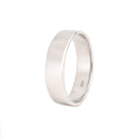 Classic 5.5mm Wide White Gold Band Ring