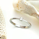 Solitaire White Diamond ring